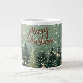 Grande Tasse Cozy Winter Forest "Merry Christmas" Mug