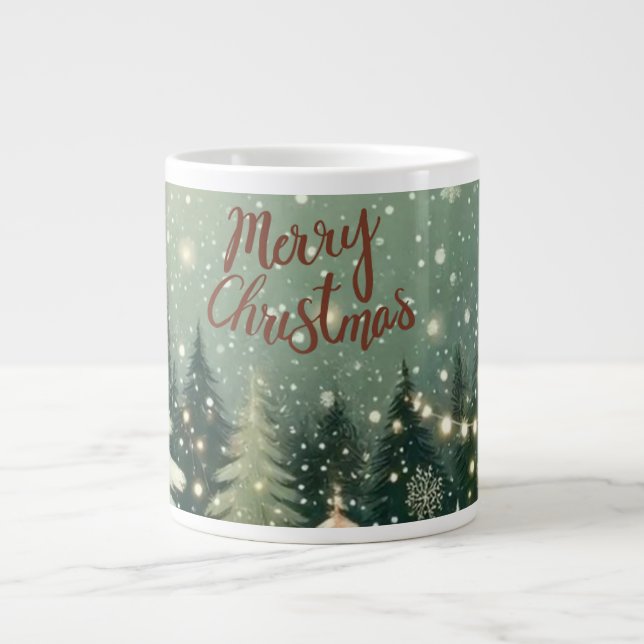 Grande Tasse Cozy Winter Forest "Merry Christmas" Mug (Devant)