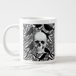 Grande Tasse Crâne et corbeaux Halloween Jumbo Mug