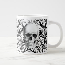 Grande Tasse Crâne et corbeaux Halloween Jumbo Mug