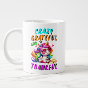 Grande Tasse Crazy Grateful Et Merci