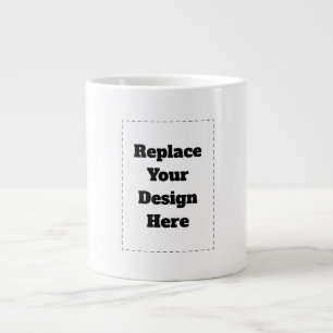 Grande Tasse Créez votre propre blanc 