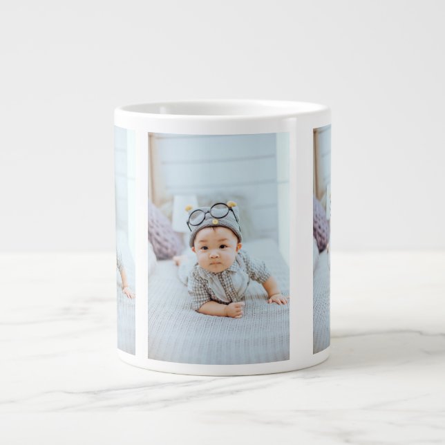 Grande Tasse Créez votre propre collection photo 3 personnalisé (Devant)