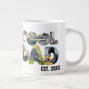 Grande Tasse Créez votre propre cool papa 7 lettre photo pour l