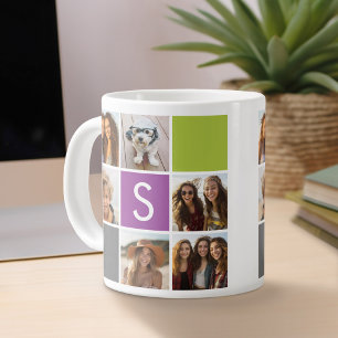 Grande Tasse Créez votre propre monogramme personnalisé de coll