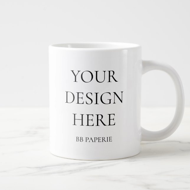 Grande Tasse Créez votre propre personnalisation (Droite)