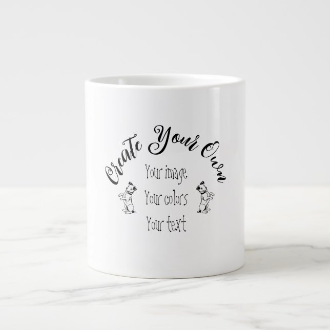 Grande Tasse Créez votre propre personnalisation (Devant)