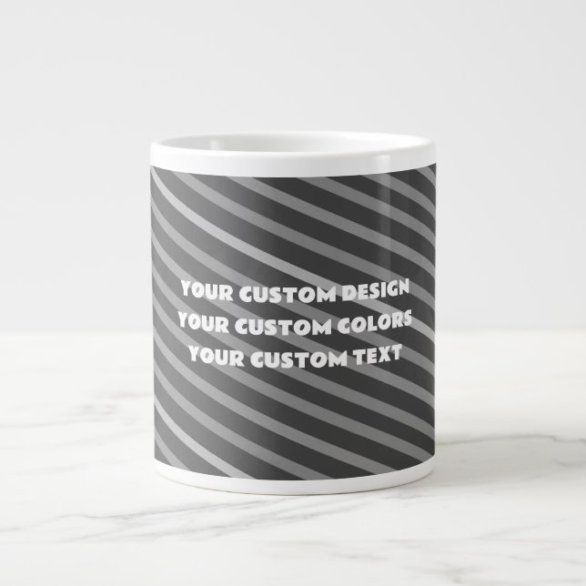 Grande Tasse Créez votre propre personnalisation personnalisée (Devant)