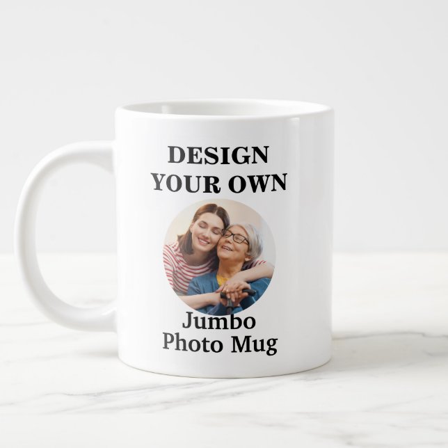 Grande Tasse Créez votre propre photo (Gauche)