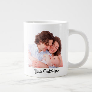 Grande Tasse Créez votre propre texte et votre propre photo per