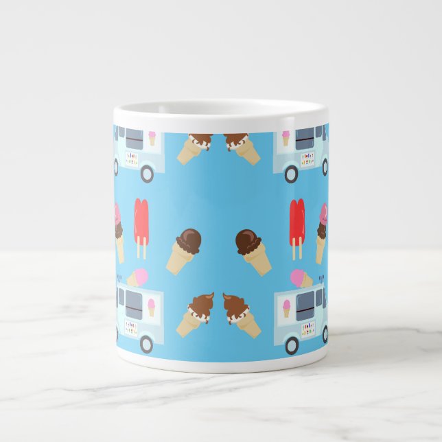 Grande Tasse Crème glacée et Motif de camion (Devant)