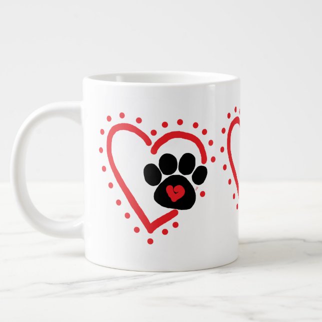 Grande Tasse Critter Love Ceramic 20 oz. Mug (Gauche)