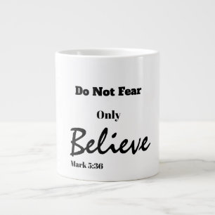 Grande Tasse Croire l'écriture Jumbo Mug