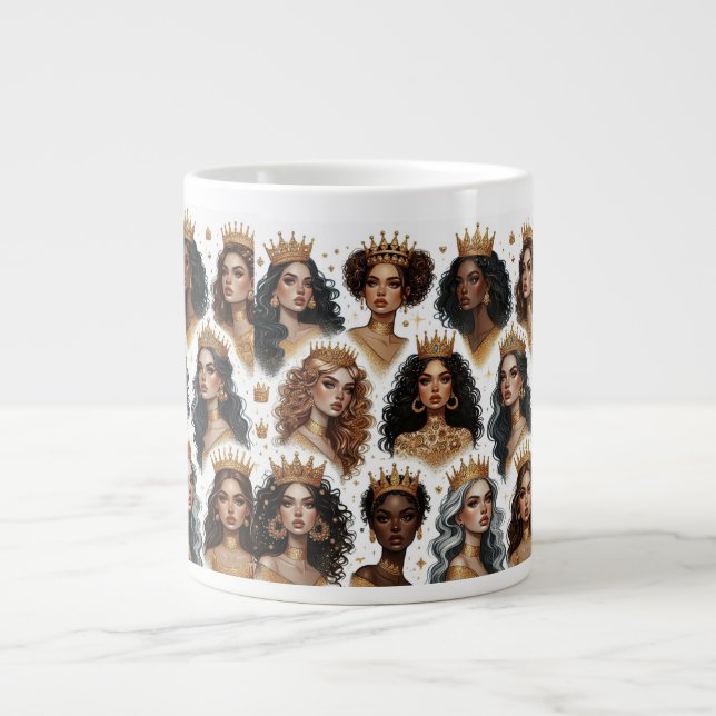 Grande Tasse Crowé dans la Sagesse Jumbo Mug (Devant)
