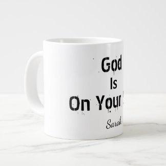 Grande Tasse Croyance de nom blanc moderne gras Dieu est de vot