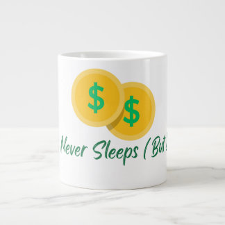 Grande Tasse Crypto Never Sleeps But I Do Mug