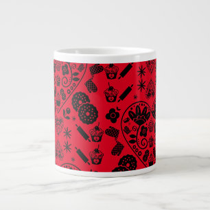 Grande Tasse Cupcake Baking Folk Art