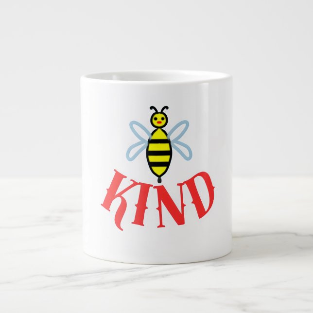 Grande Tasse Custom Bee Kind Personalized Gift  (Devant)
