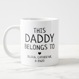 Grande Tasse Custom Modern Ce Papa Appartient À La Fête des pèr