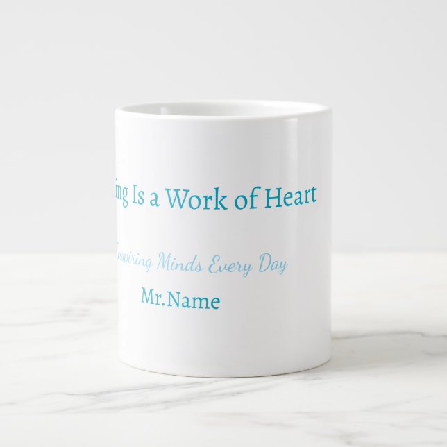 Grande Tasse Custom Teacher Gift Mug  (Devant)