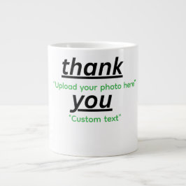 Grande Tasse Custom Text & Upload Your Photo Personalized