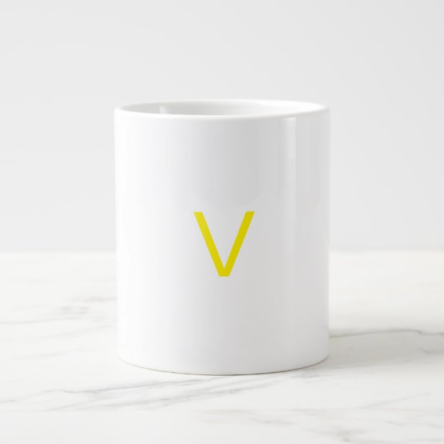 Grande Tasse Customised letter V mug (Devant)