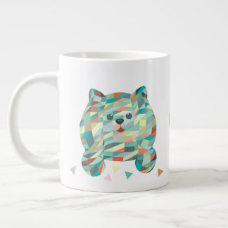 Grande Tasse Cute Cat triangulaire Vintage