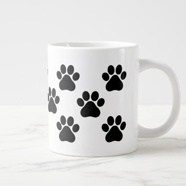 Grande Tasse Cute Dog Paw Mug - Parfait pour les amoureux des a (Droite)
