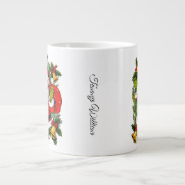 Grande Tasse Cute Festive Vintage Noël traditionnel