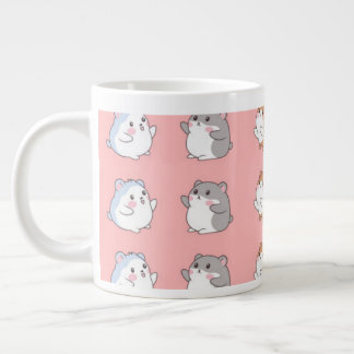 Grande Tasse Cute Kawaii Hamster Pattern Coffee Mug - Pink Aest