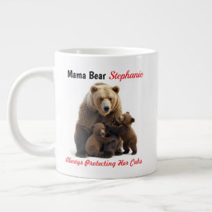 Grande Tasse Cute Mama Ours et Cubs Mug personnalisé