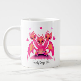 Grande Tasse Cute pink dragons