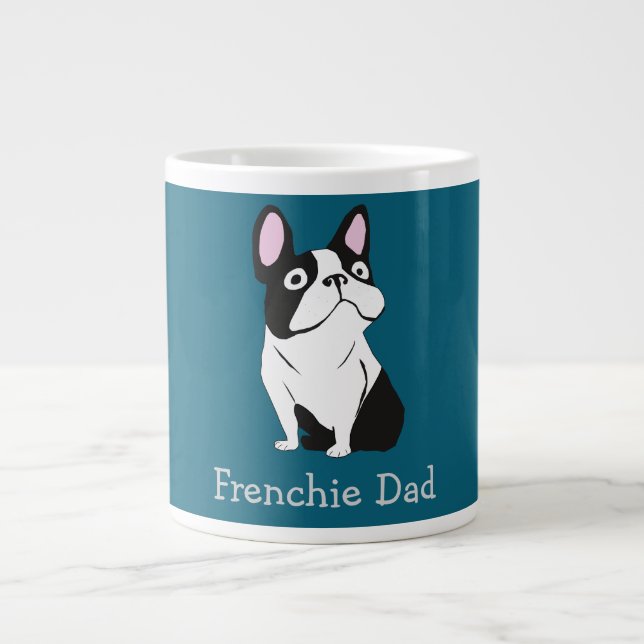 Grande Tasse Cute Pup, medium dark blue (Devant)