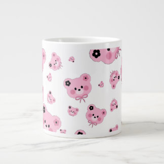 Grande Tasse Cute Teddy Bear Specialty Mug – Pink & Black 