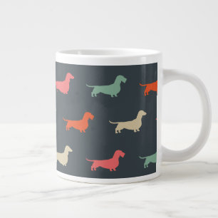 Grande Tasse Dachshund Silhouettes Wiener Amoureux des chiens