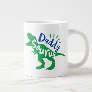 Grande Tasse Daddy Saurus T-Rex Silhouette