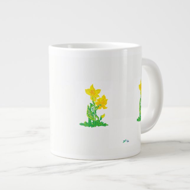 Grande Tasse Daffodiques de Mug (Devant droit)