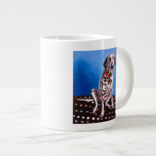 Grande Tasse Dalmate sur le coussin tacheté 2011