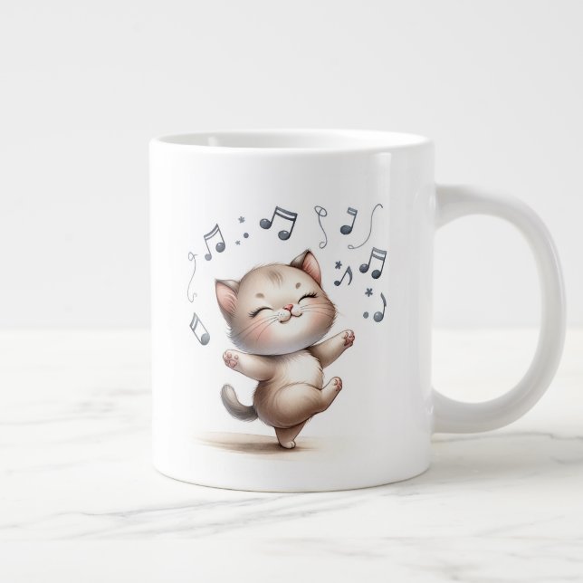 Grande Tasse Dancing Kitten - Jumbo Mug (Droite)