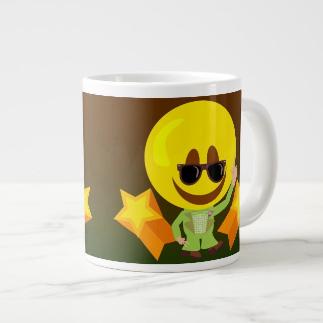 Grande Tasse Danseur de disco les années 70 super (Devant droit)