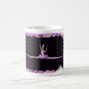 Grande tasse d'arrière - plan de point de polka d