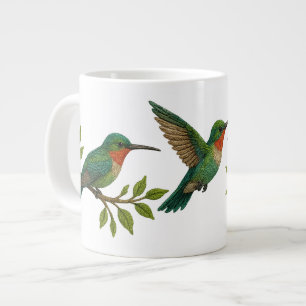Grande Tasse De beaux colibris colorés