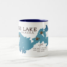 Grande tasse de cabine de lac pour nos amis