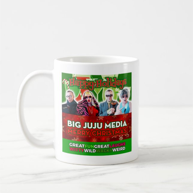 Grande tasse de café officielle de Joyeux Noël de (Gauche)