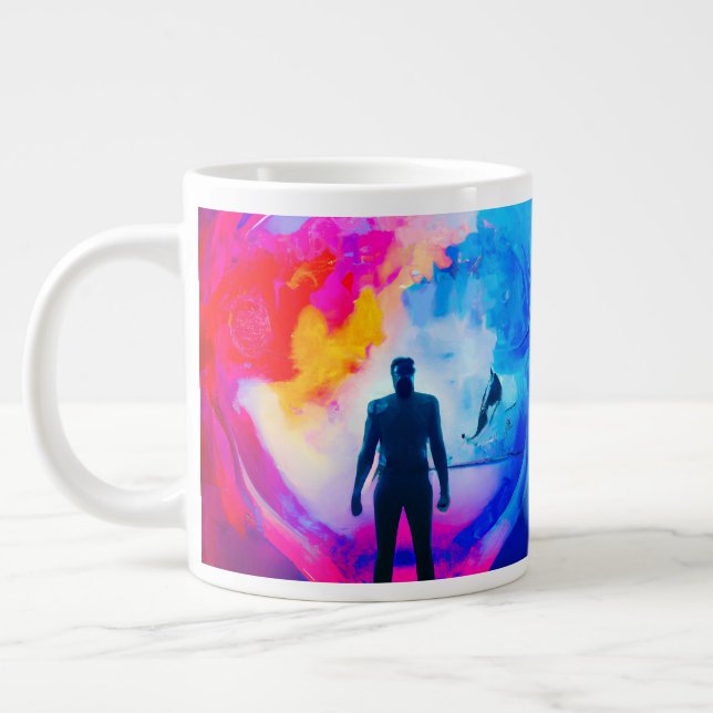 Grande Tasse Debout dans les couleurs (Gauche)