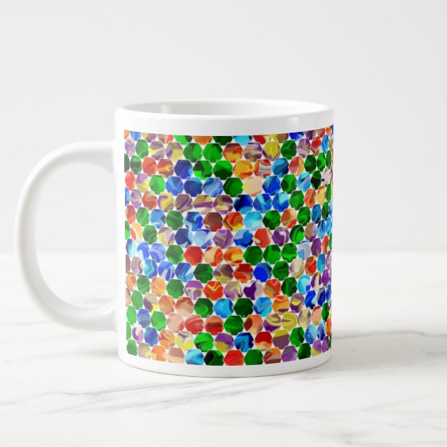 Grande Tasse Décaler Hexagons tourbillon 20oz (Gauche)