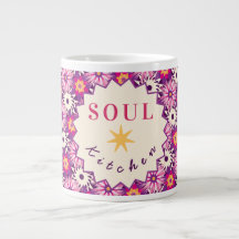 Decorative Floral pattern Pink Purple Astra Modern
