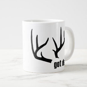 Grande Tasse Deer Black Antlers Personnalisé Jumbo Mug