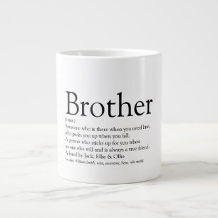 Grande Tasse Définition de Fun Cool Black and White Best Brothe