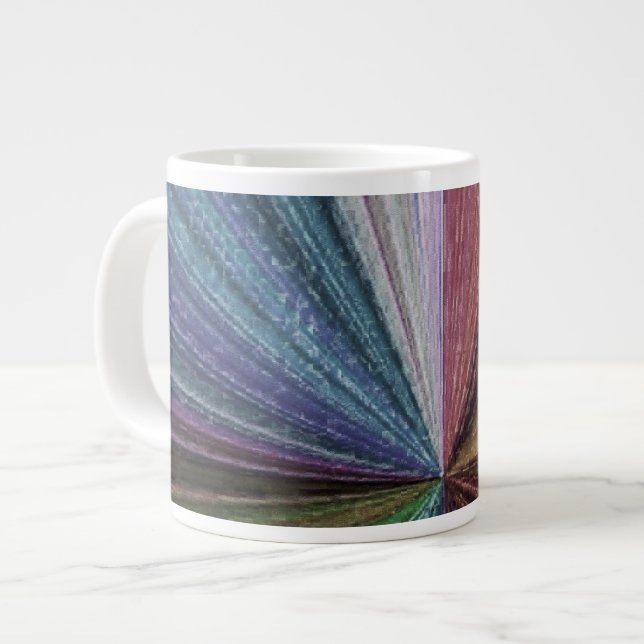 Grande Tasse Dégradé circulaire Terre arc-en-ciel (Devant gauche)